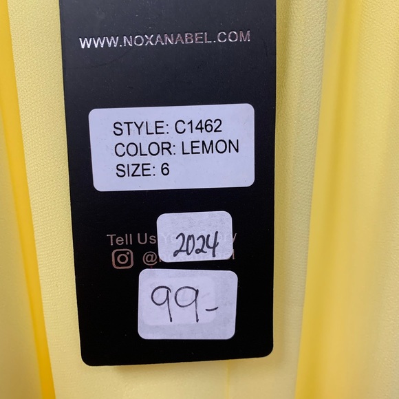 Sunshine Lace Bodice Prom Dress - Yellow - Picture 5 of 5